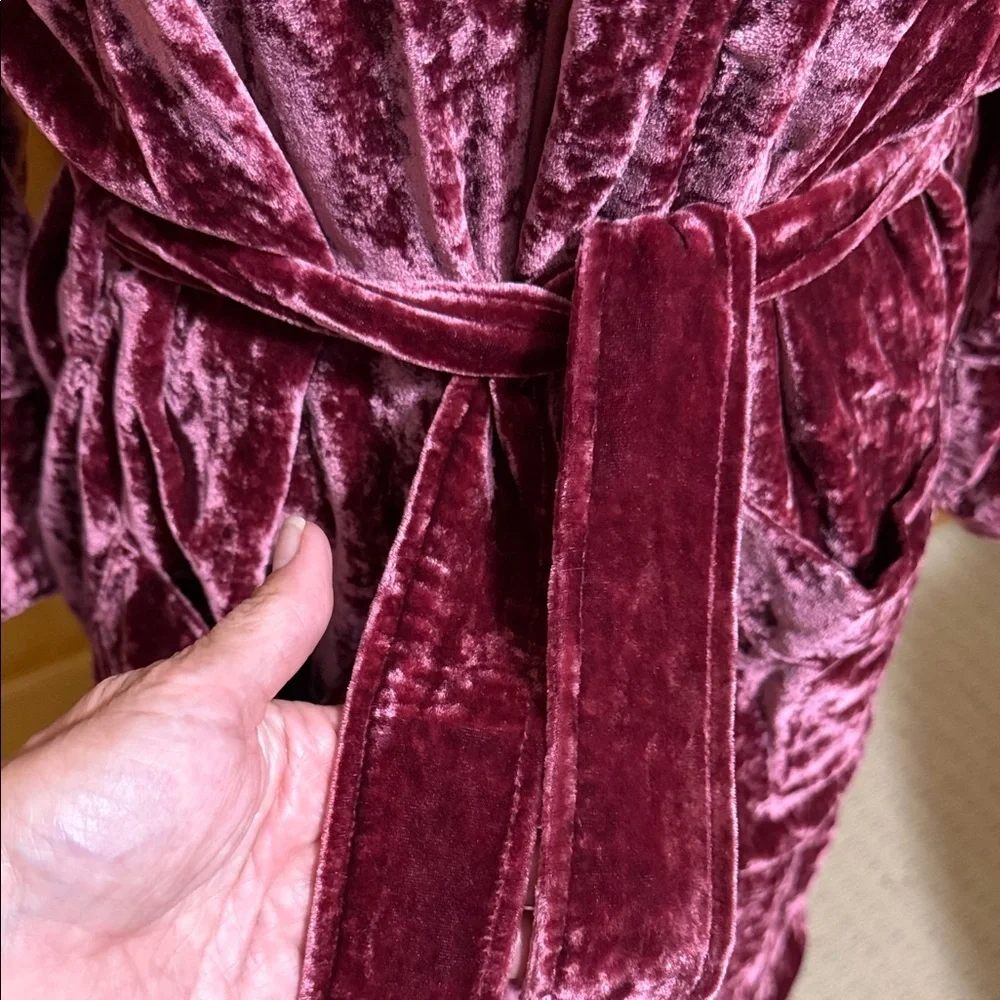 Pottery Barn Teen Harry Potter Gryffindor Plush Velvet Burgundy Robe, Size XXL.